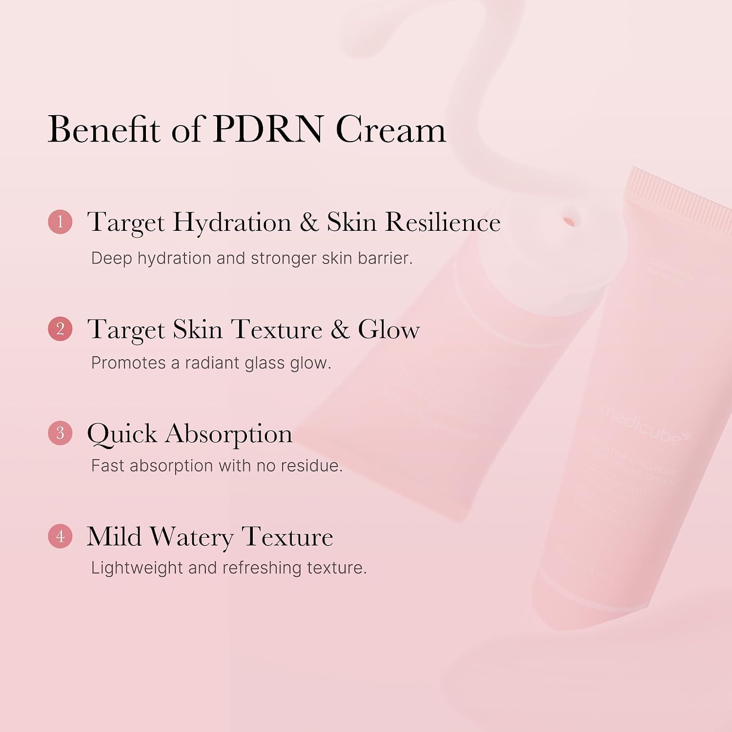 Medicube PDRN Pink crème hydratante ADN saumon hyaluron