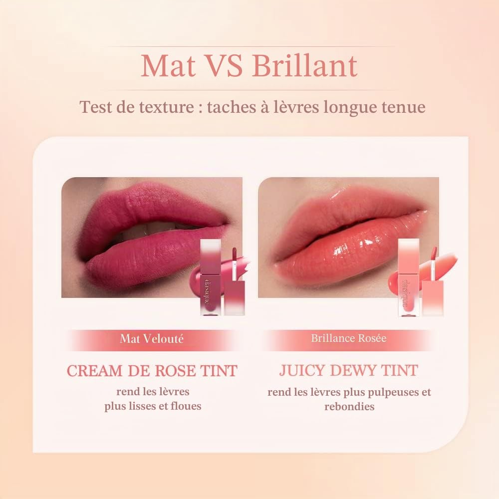 Dasique Lip Juicy Dewy teinte lèvres 07 Cherry Soda brillant vegan