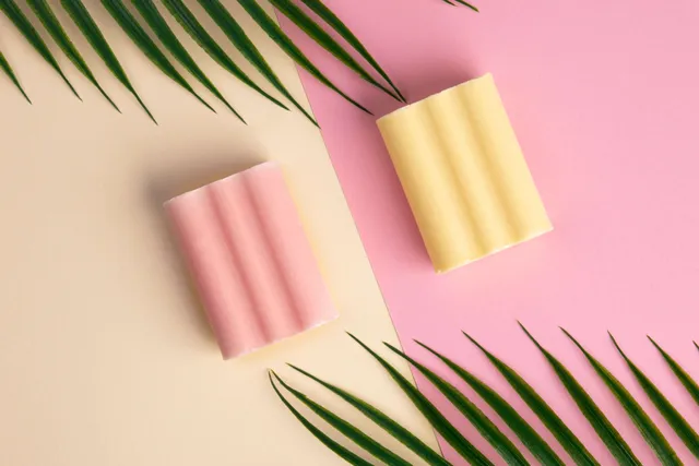 Mélusine Soins cheveux shampoing solide rose 110g sans sulfate