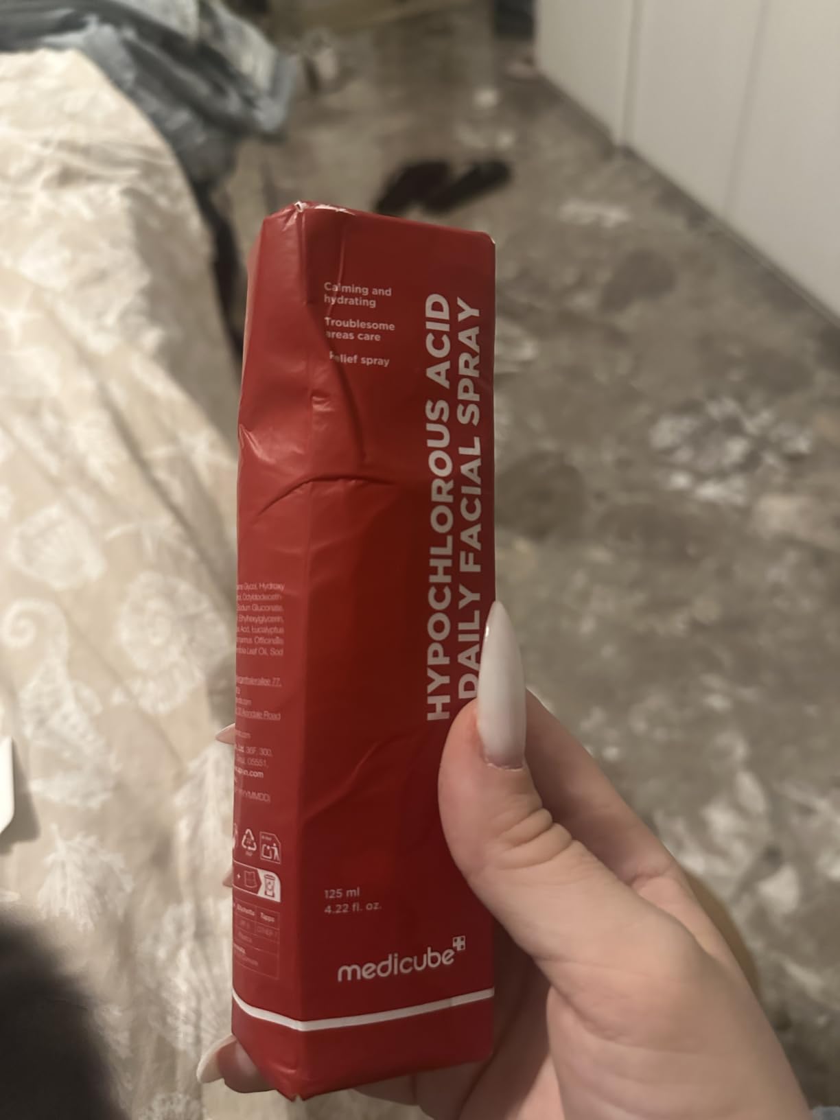 Medicube Red spray visage acide hypochloreux 125 ml apaisant